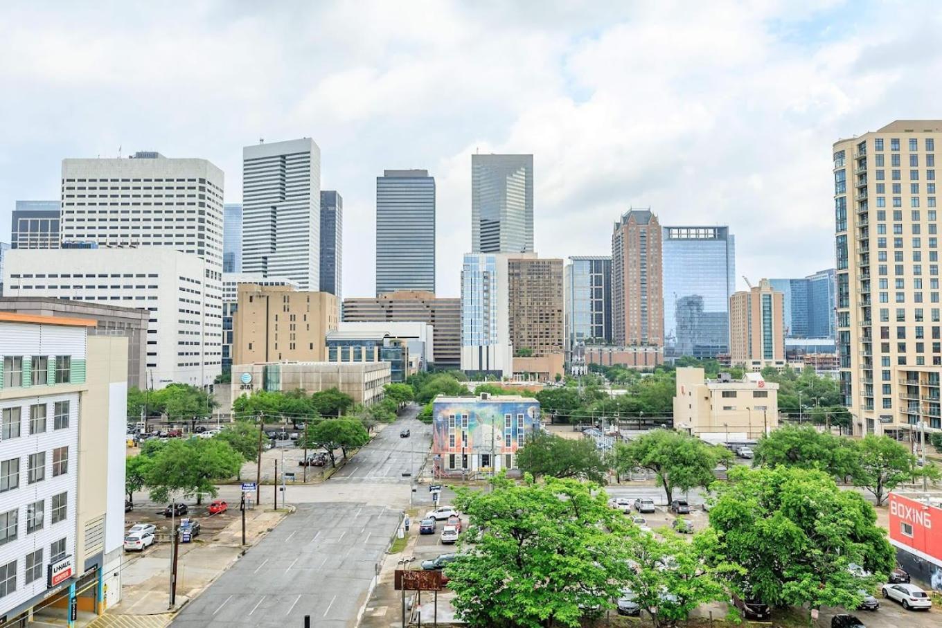 U3 Penthouse Houstonw Car Astros W Skyline-View Exterior foto
